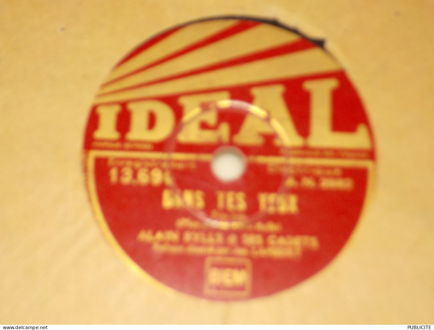 DISQUE 78 TOURS ONE STOP ET FOX TROT DE REY CHARRYS CHANTE PAR JAN LAMBERT 1937 - 78 Rpm - Schellackplatten