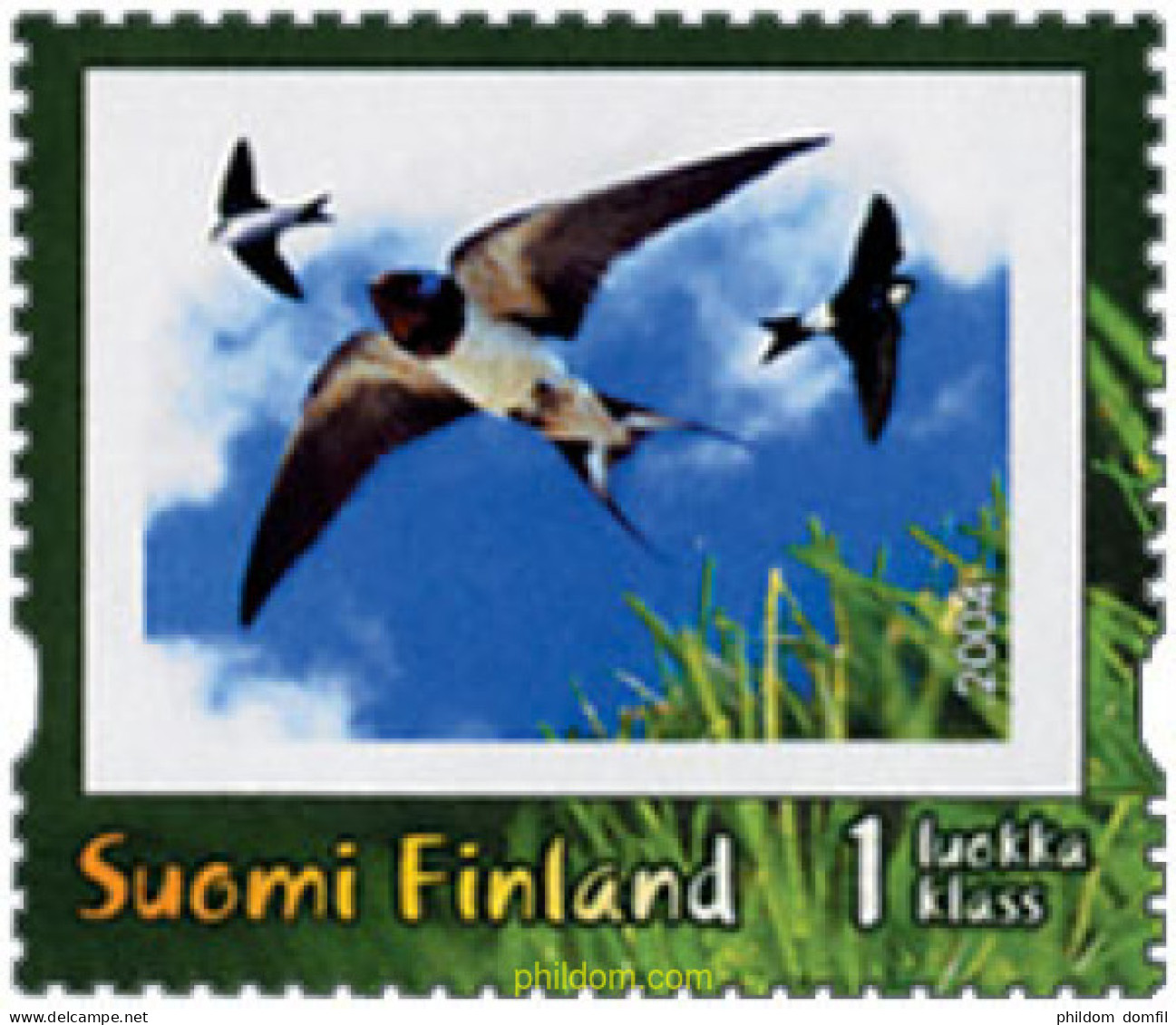 228946 MNH FINLANDIA 2004 SELLOS CON MENSAJE - Neufs