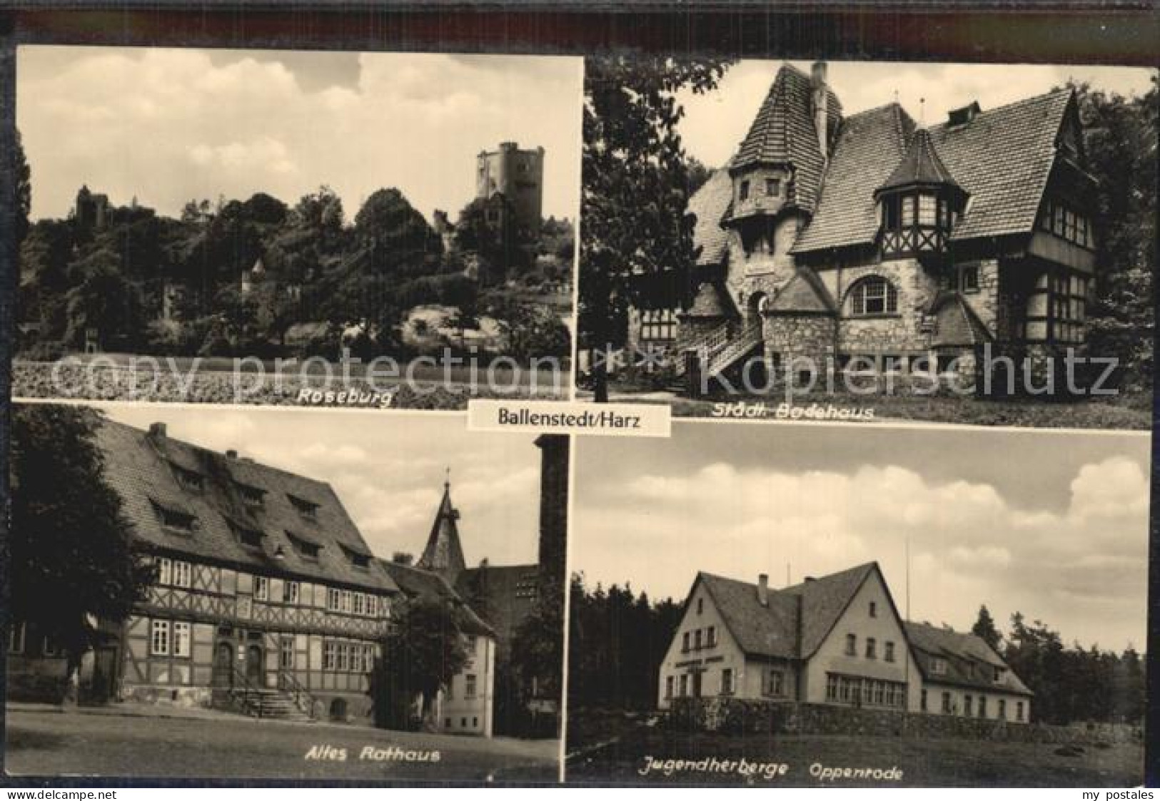 42404025 Ballenstedt Roseburg Staedtisches Badehaus Altes Rathaus Jugendherberge - Ballenstedt