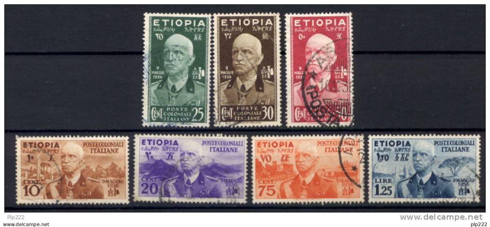 Etiopia 1936 Sass.1/7 Usato/Used VF/F - Ethiopie