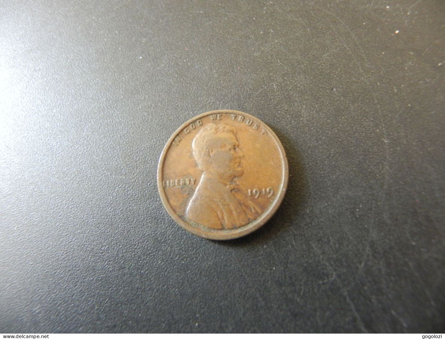 USA 1 Cent 1919 - 1909-1958: Lincoln, Wheat Ears Reverse