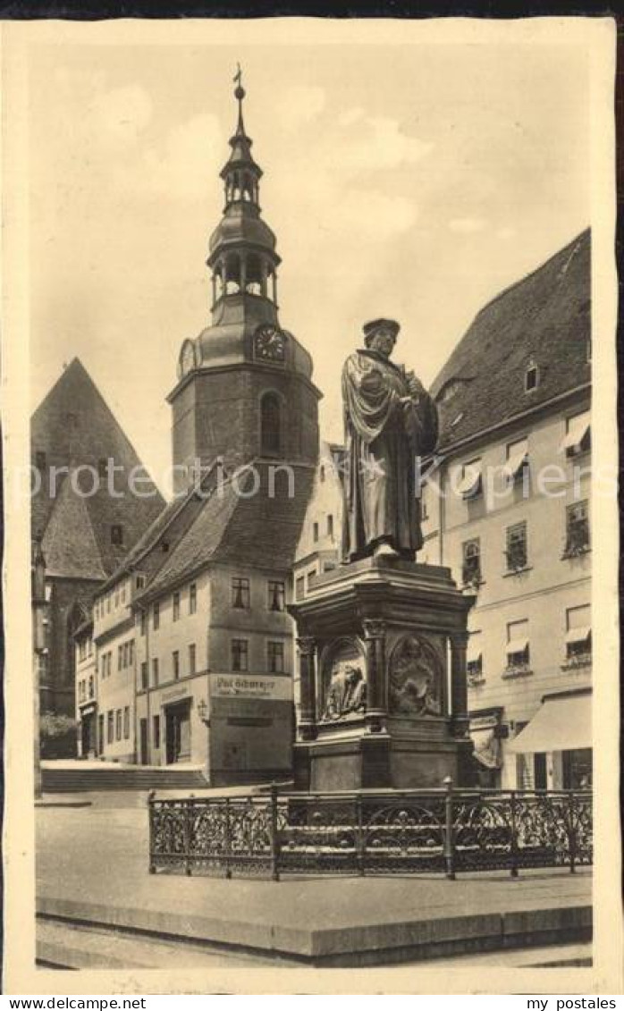 42403860 Eisleben Markt Lutherdenkmal  Lutherstadt Eisleben - Eisleben