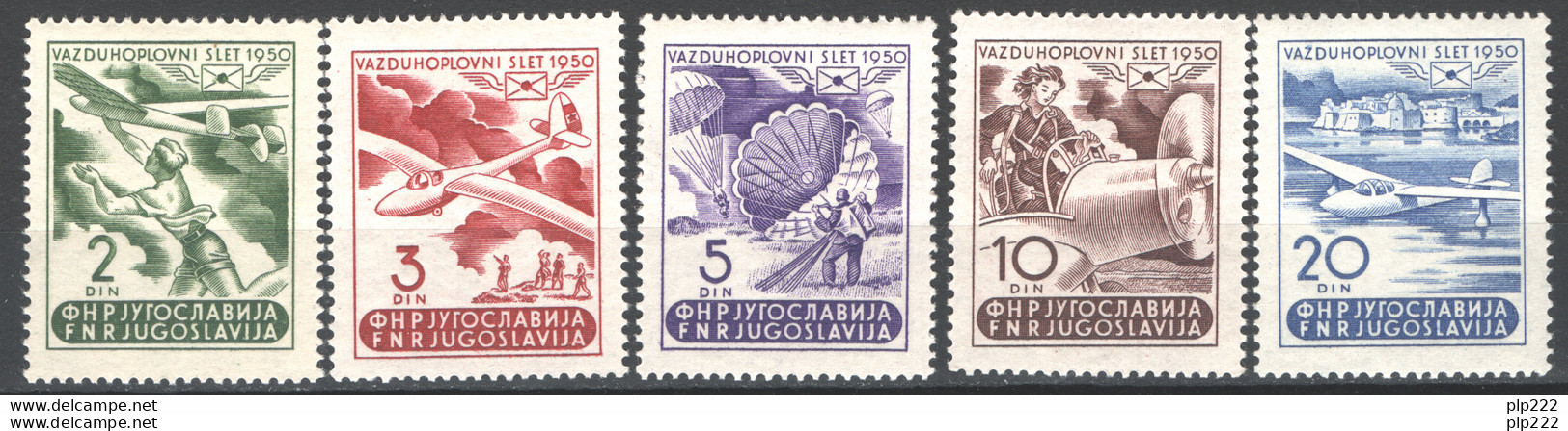 Jugoslavia 1950 Unif.A27/31 MNH/** VF - Airmail