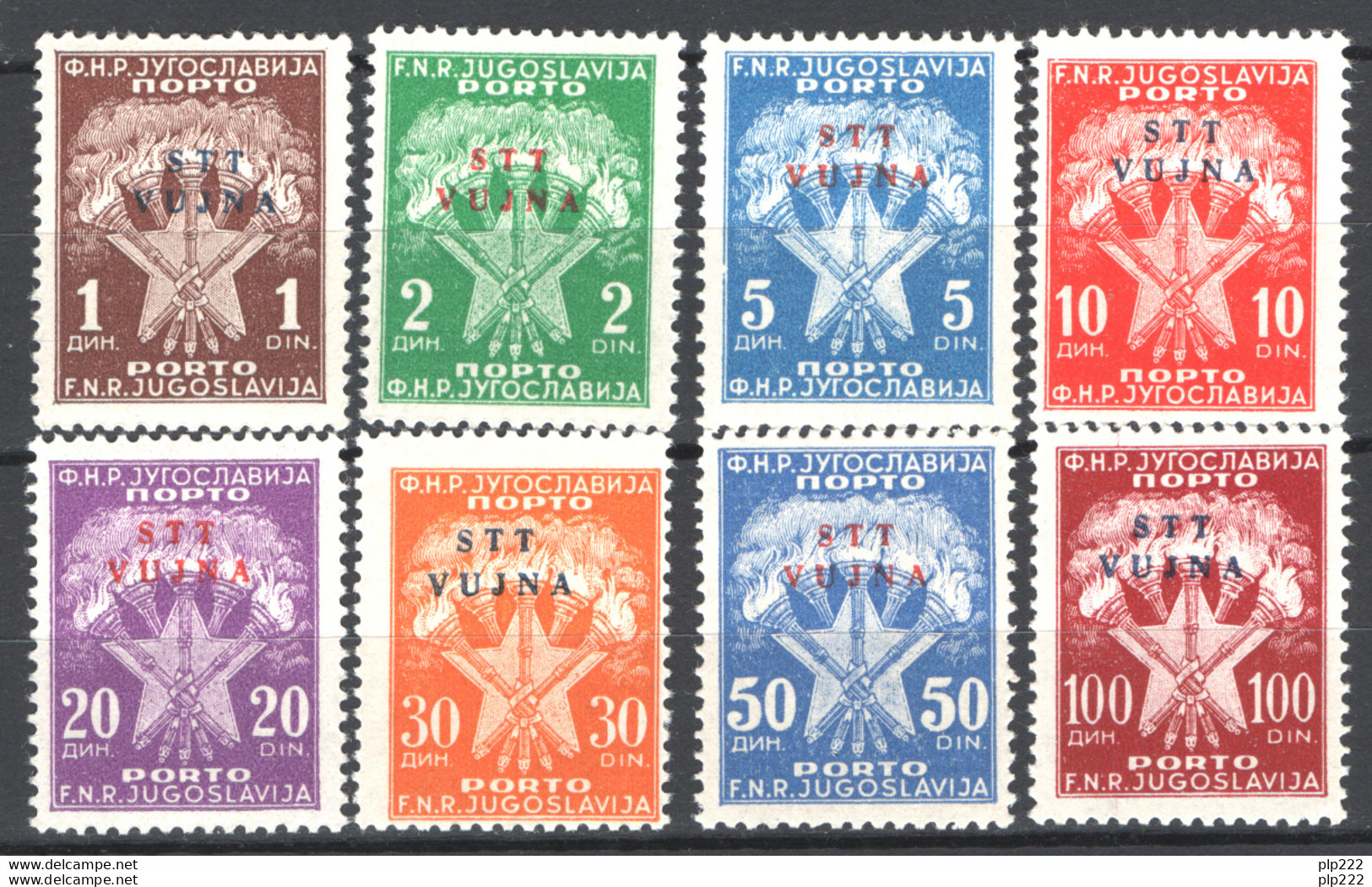 Trieste B 1952 Segnatasse Sass.S11/18 **/MNH  VF/F - Nuevos