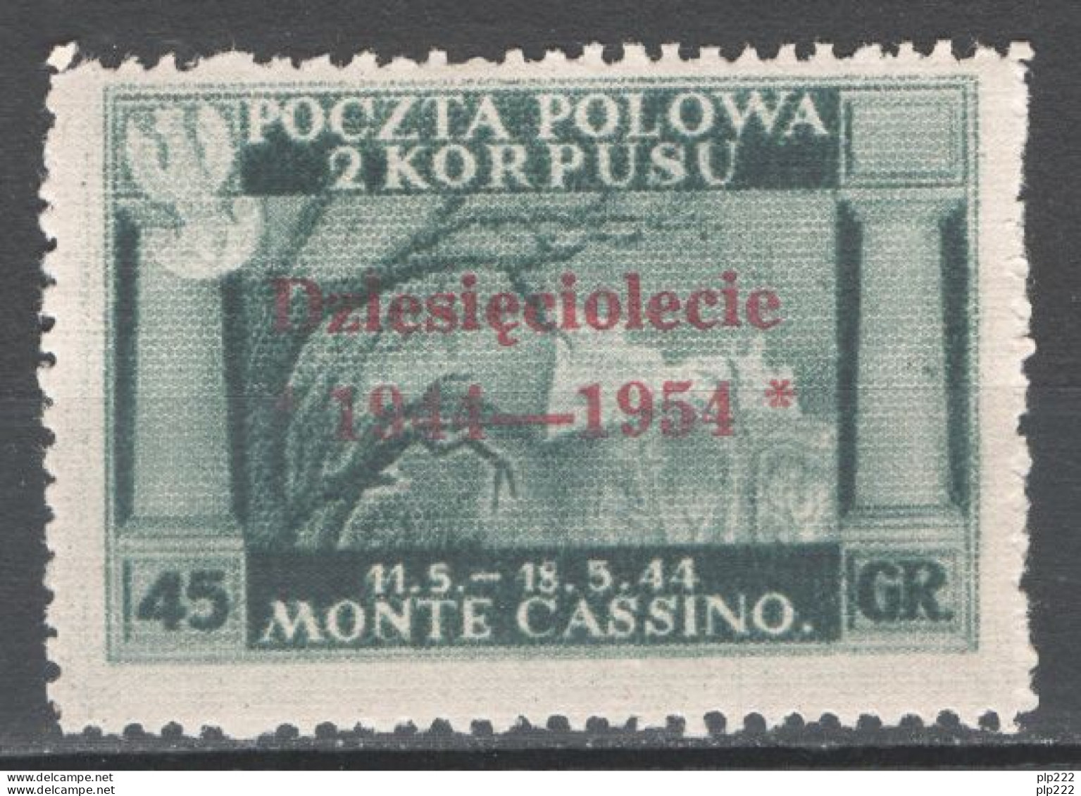 Corpo Polacco 1946 Gov.di Londra Sass.4 **/MNH VF/F - 1946-47 Corpo Polacco Periode