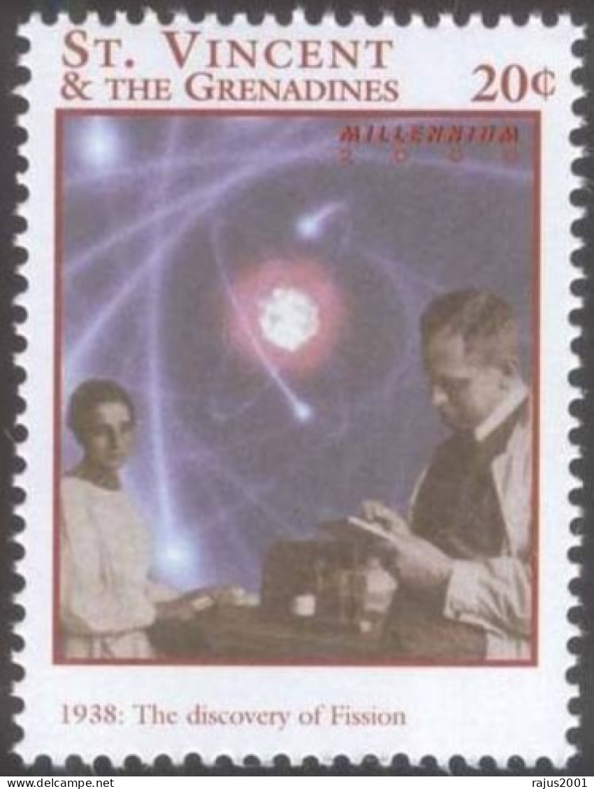 Otto Hahn With Lise Meitner In His Lab, Famous Woman Nobel Prize Radio Chemistry, Atom, Nuclear Fission, Mathematics MNH - Atome