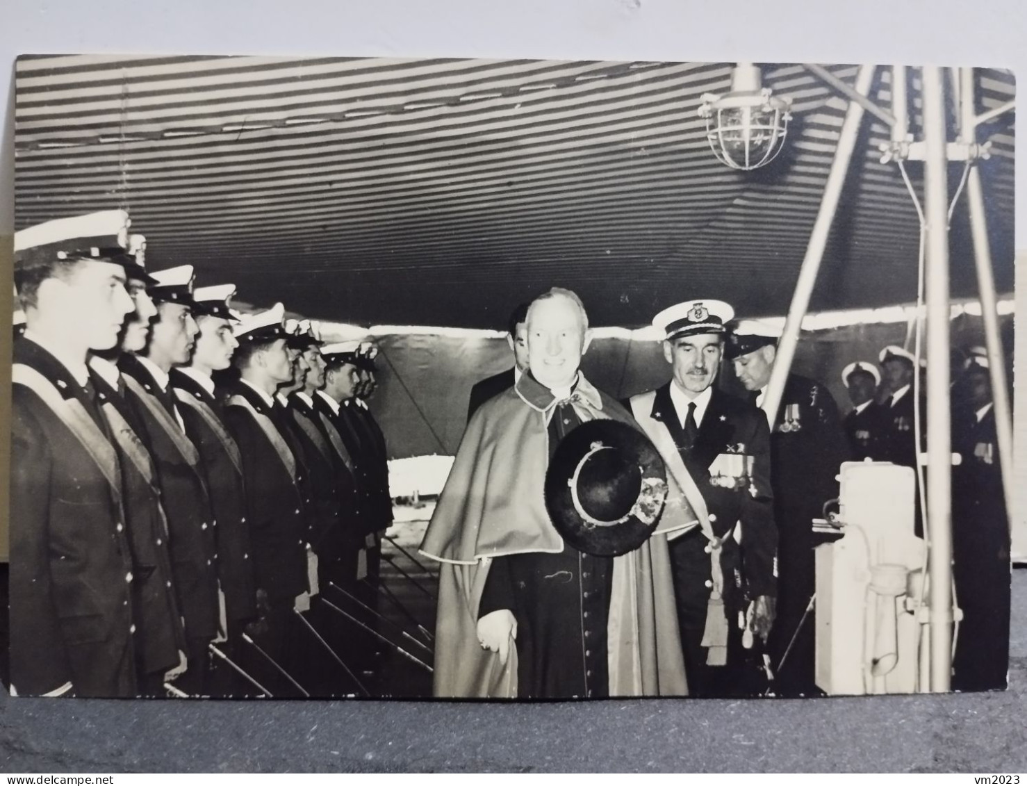 1956 Photo Australia SYDNEY Visit Of The Australian Cardinal On Board The Cruiser Montecuccoli - Oceanía