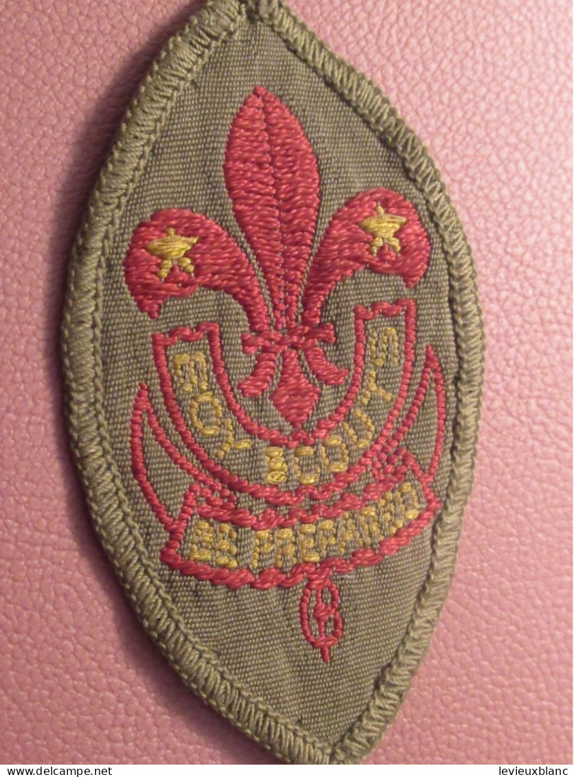 Scoutisme Canada/ Ecusson Tissu/Boy Scouts/ Be Prepared/Avec Fleur De Lys /année 1940-1960                  ET577 - Scoutismo