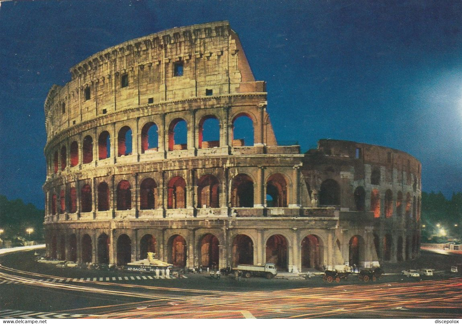 U4712 Roma - Colosseo O Anfiteatro Flavio - Notturno Notte Nuit Night Nacht Noche / Viaggiata 1971 - Kolosseum