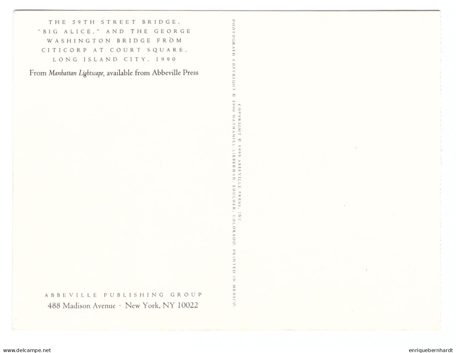 LONG ISLAND CITY (ESTADOS UNIDOS) // THE 59TH STREET BRIDGE AND THE GEORGE WASHINGTON BRIDGE // AÑO 1993 - Long Island