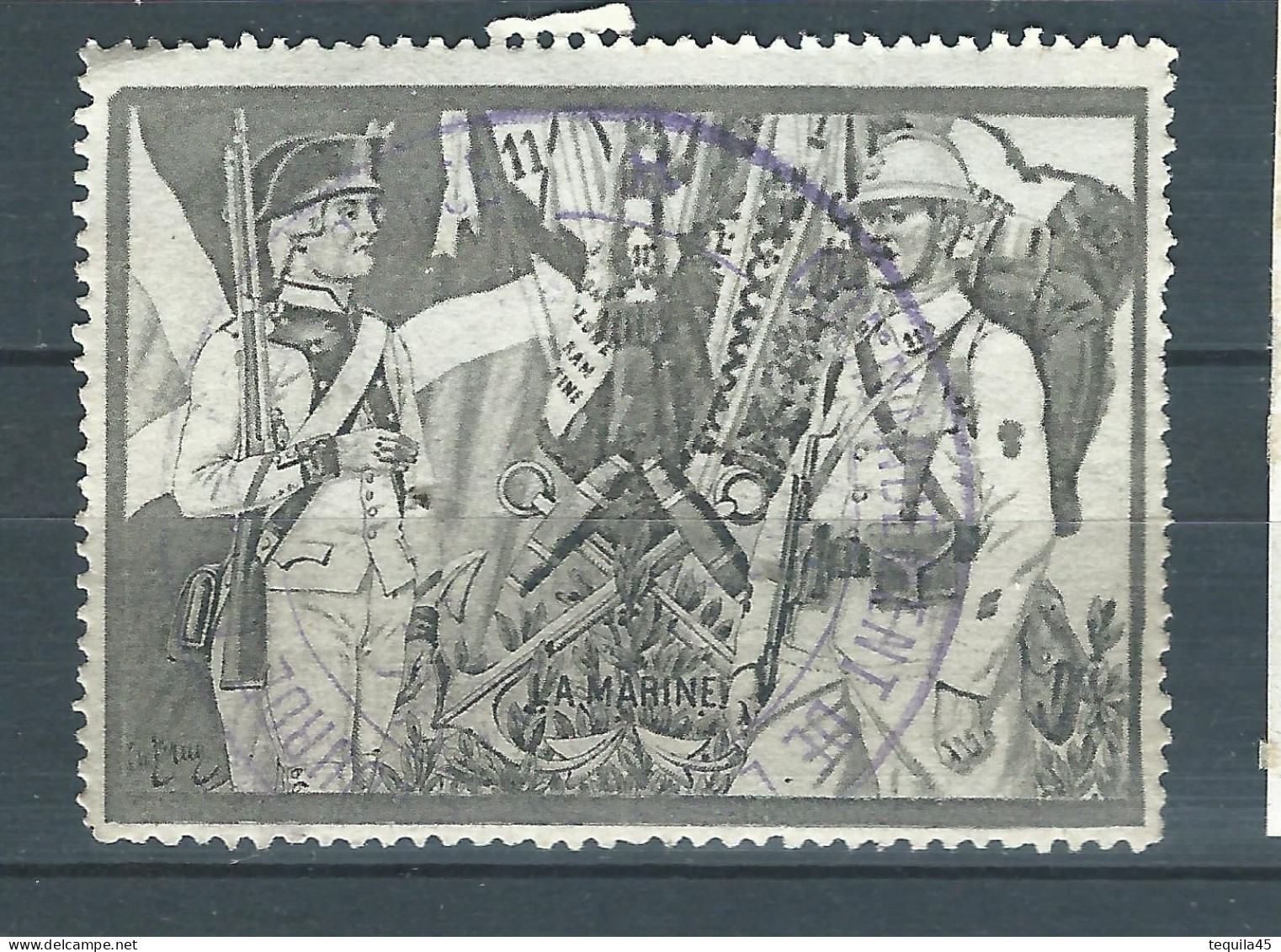 Vignette DELANDRE - France - 11 éme Régiment Infanterie - 1914 -18 WWI WW1 Poster Stamp - Erinnophilie