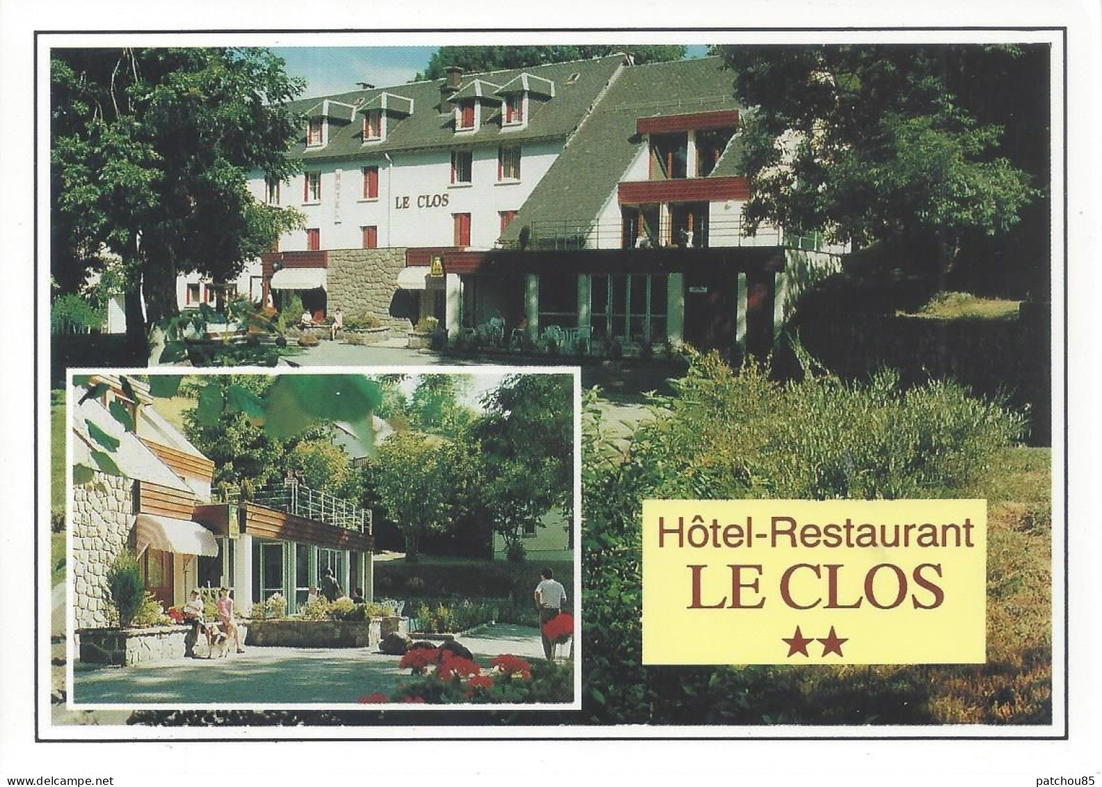 CPM  Rhône Alpes  63 Puy De Dôme   Besse En Chandesse  Hôtel Restaurant Le Clos Logis De France - Hotels & Restaurants