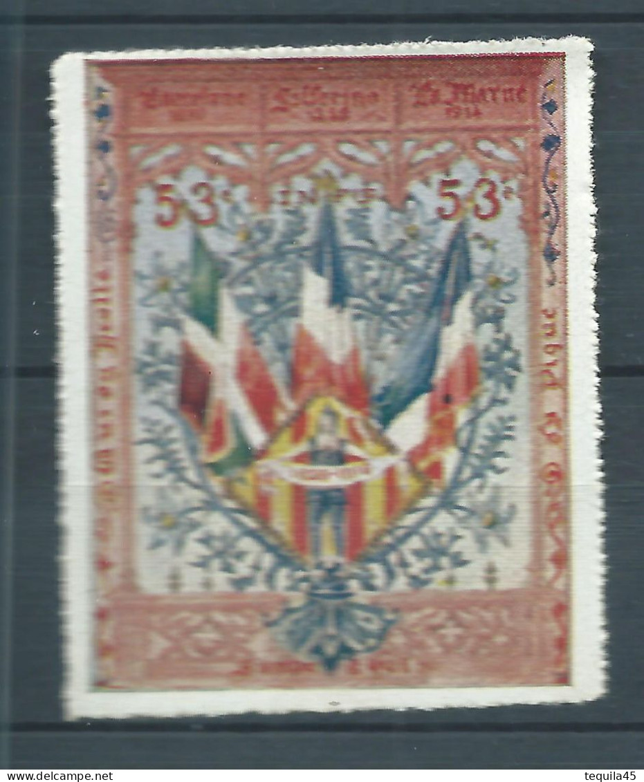 Vignette DELANDRE - France - 53 éme Régiment Infanterie - 1914 -18 WWI WW1 Poster Stamp - Erinnophilie