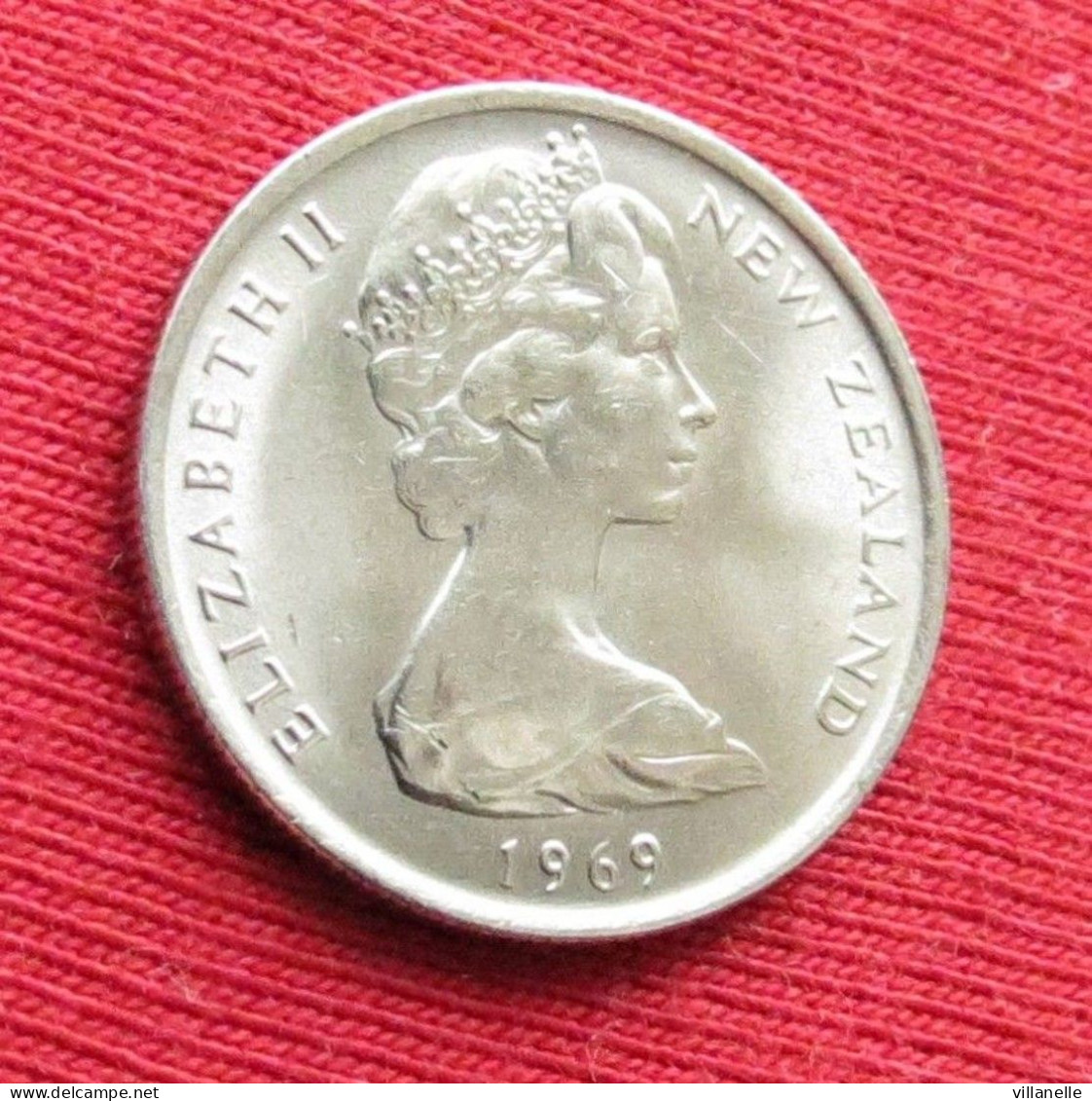 New Zealand 5 Cents 1969 KM# 34.1 *VT Nova Zelandia Nuova Zelanda Nouvelle Zelande - Nouvelle-Zélande