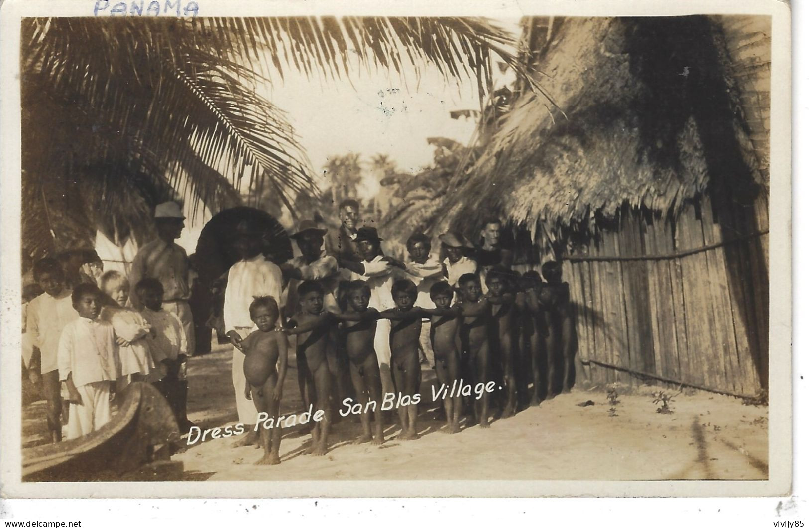 PANAMA -  Belle Carte Photo Animée " Dress Parade San Blas Village " - Panama