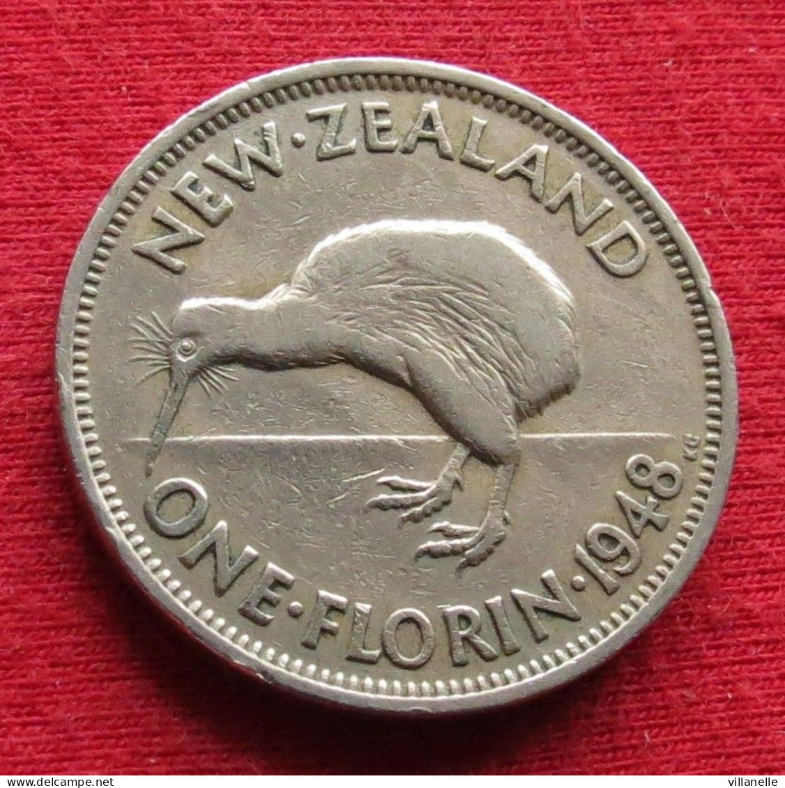 New Zealand 1 One Florin 1948 KM# 18 *V1T Nova Zelandia Nuova Zelanda Nouvelle Zelande - New Zealand