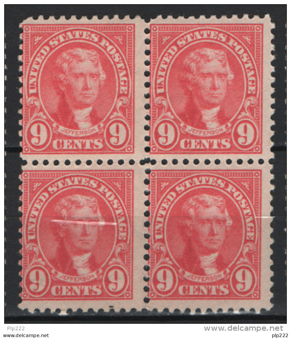 Stati Uniti 1922 Unif.380 Block Of 4 **/*/MNH/MH VF/F - Unused Stamps