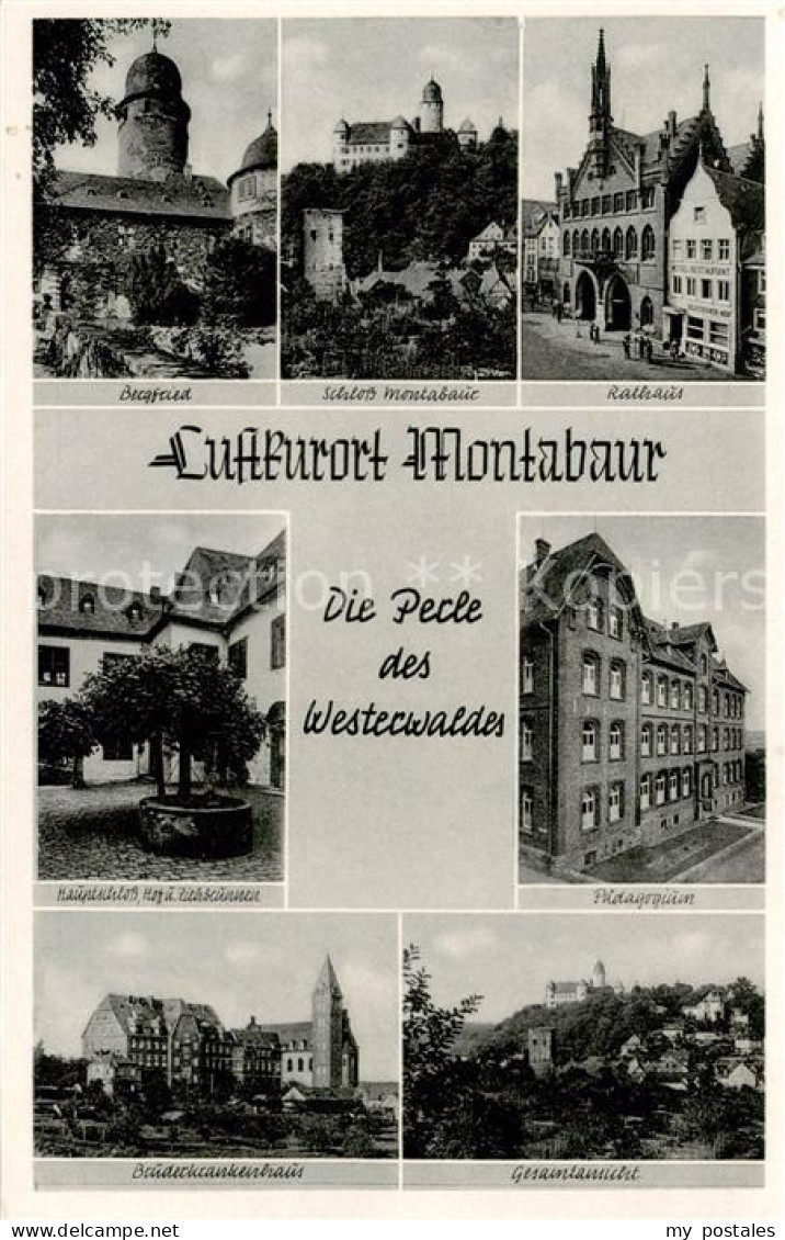 73797621 Montabaur Westerwald Bergfried Schloss Montabaur Rathaus Hauptschloss Z - Montabaur