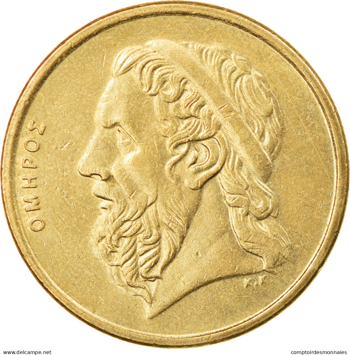 Monnaie, Grèce, 50 Drachmes, 1990, TTB+, Aluminum-Bronze, KM:147 - Grèce