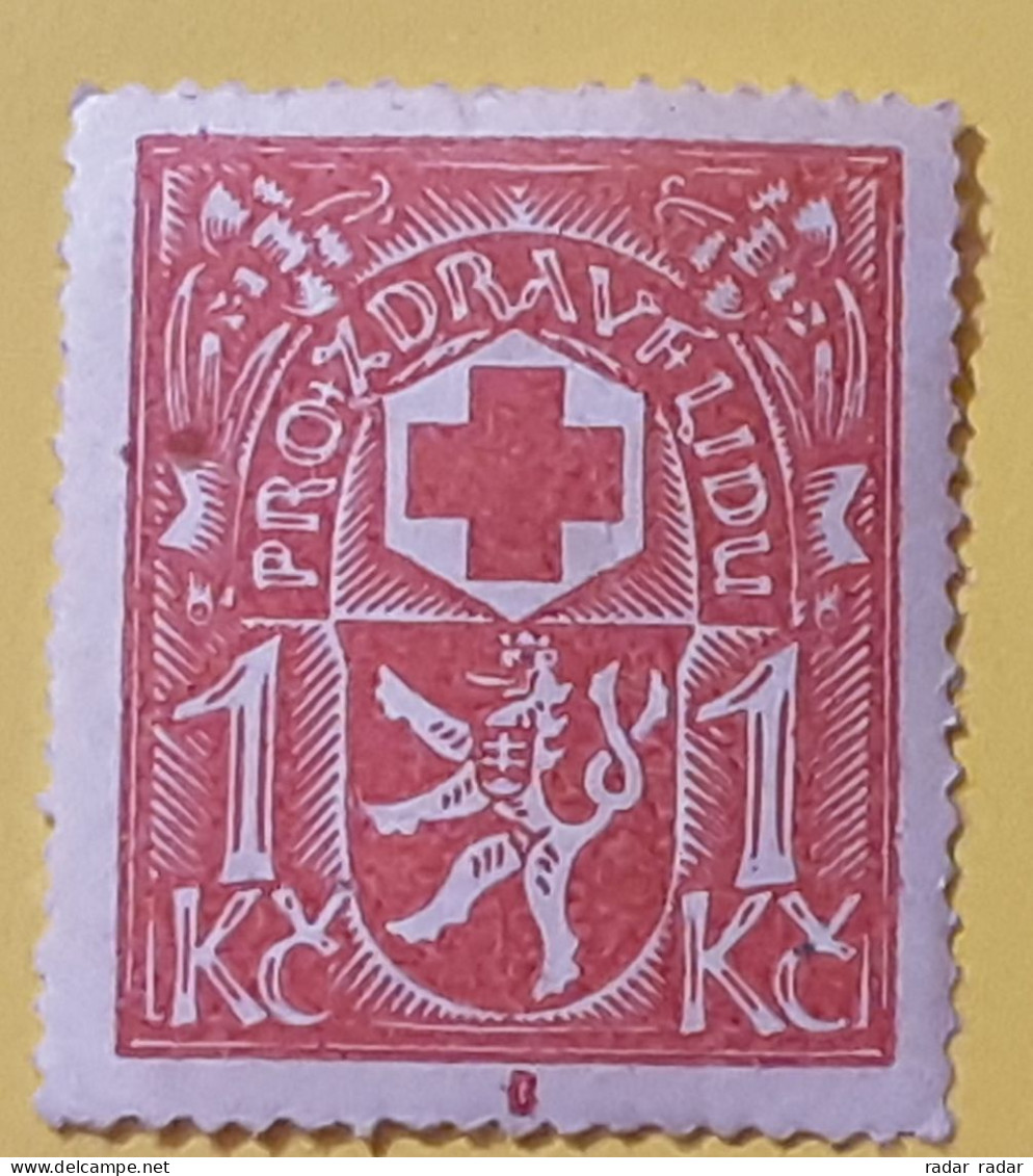 Czechoslovakia Cinderella 1Kc Red Cross PRO ZDRAVI LIDU Bob - Sonstige & Ohne Zuordnung