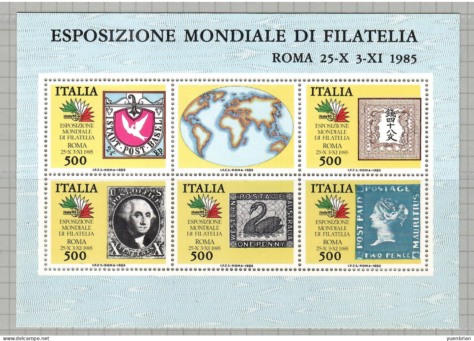 Italy 1985, Bird, Birds, M/S Of 5v, MNH** - Cigni