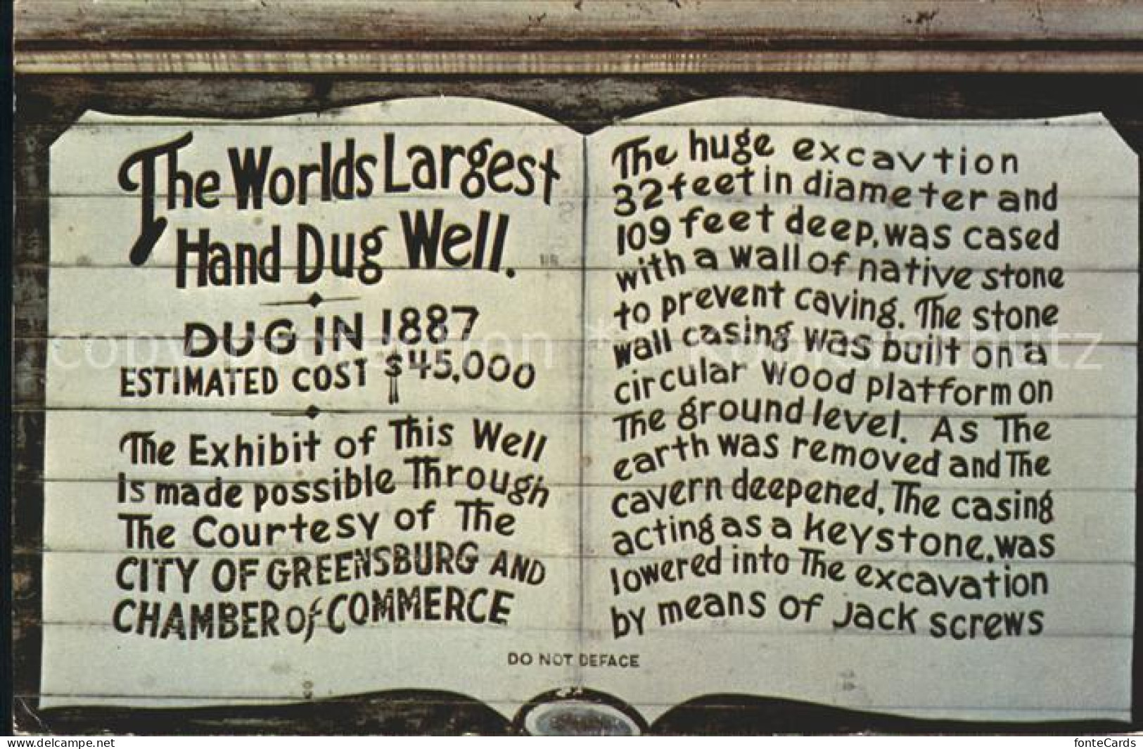 72308850 Greensburg_Kansas The World Largest Hand Dug Well - Sonstige & Ohne Zuordnung