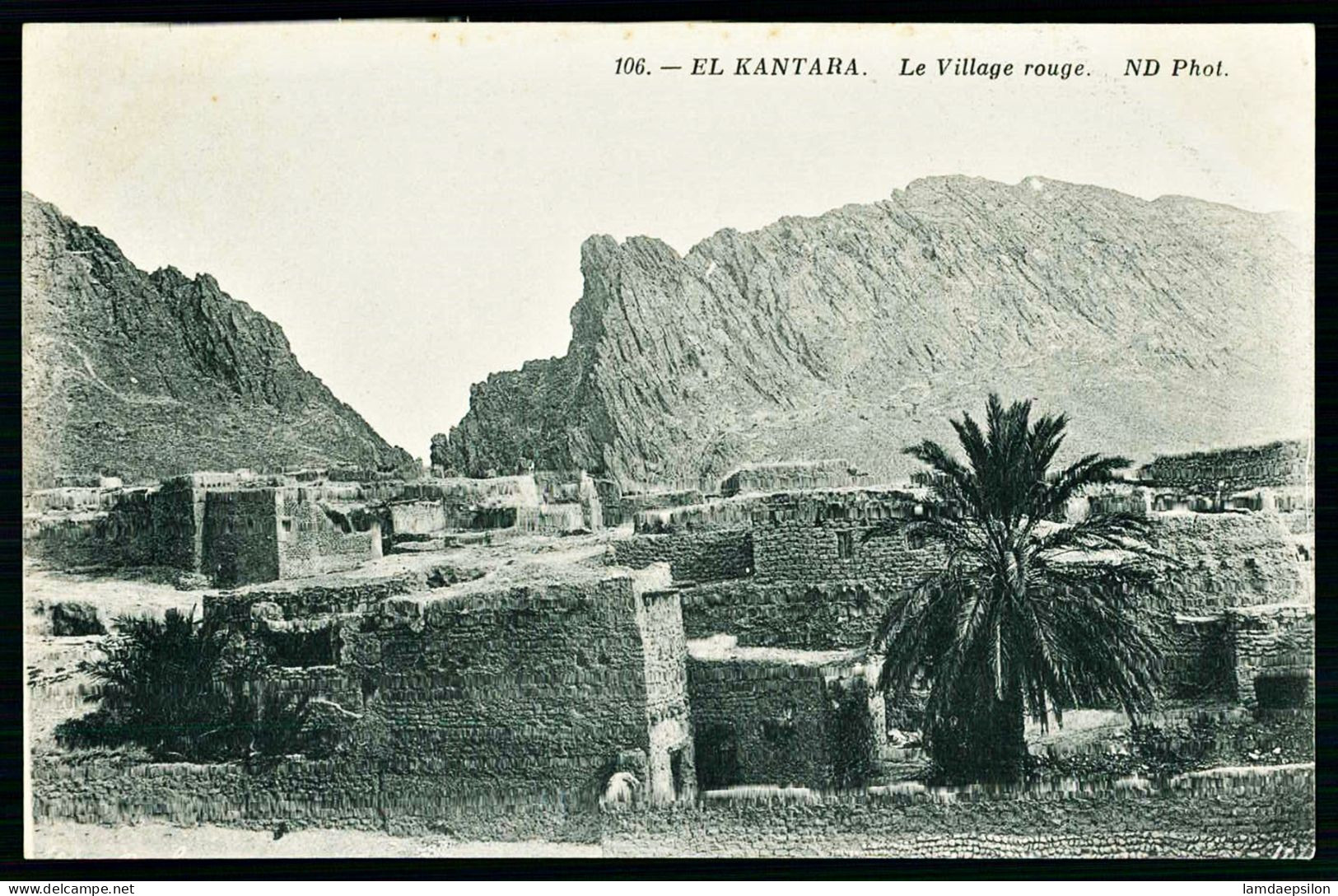 A65  ALGERIE CPA  EL KANTARA - LE VILLAGE ROUGE - Collections & Lots