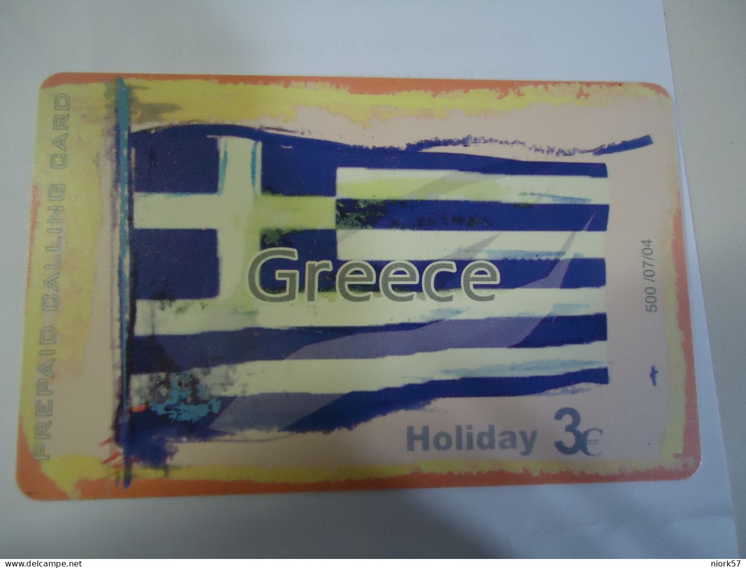 GREECE USED PHONECARDS GREECE FLAG  TIR.500 - Griechenland