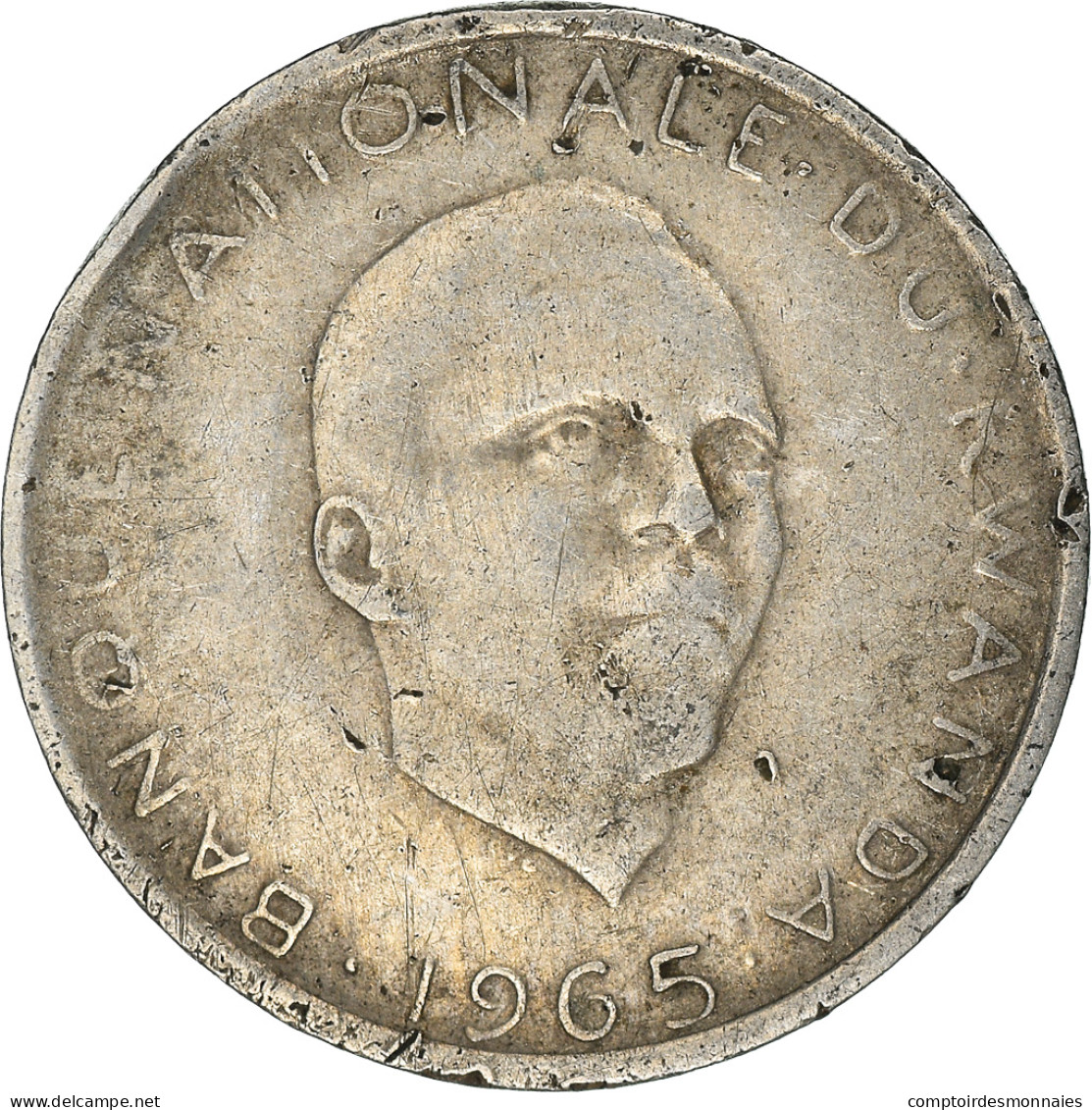 Monnaie, Rwanda, Franc, 1965, TB+, Copper-nickel, KM:5 - Rwanda