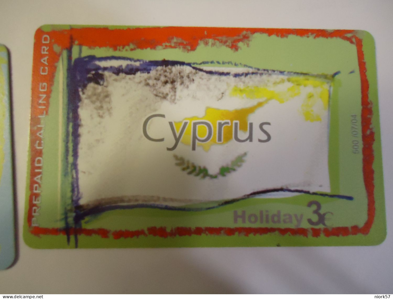 CYPRUS GREECE USED PHONECARDS CYPRUS FLAG  TIR.500 - Cyprus