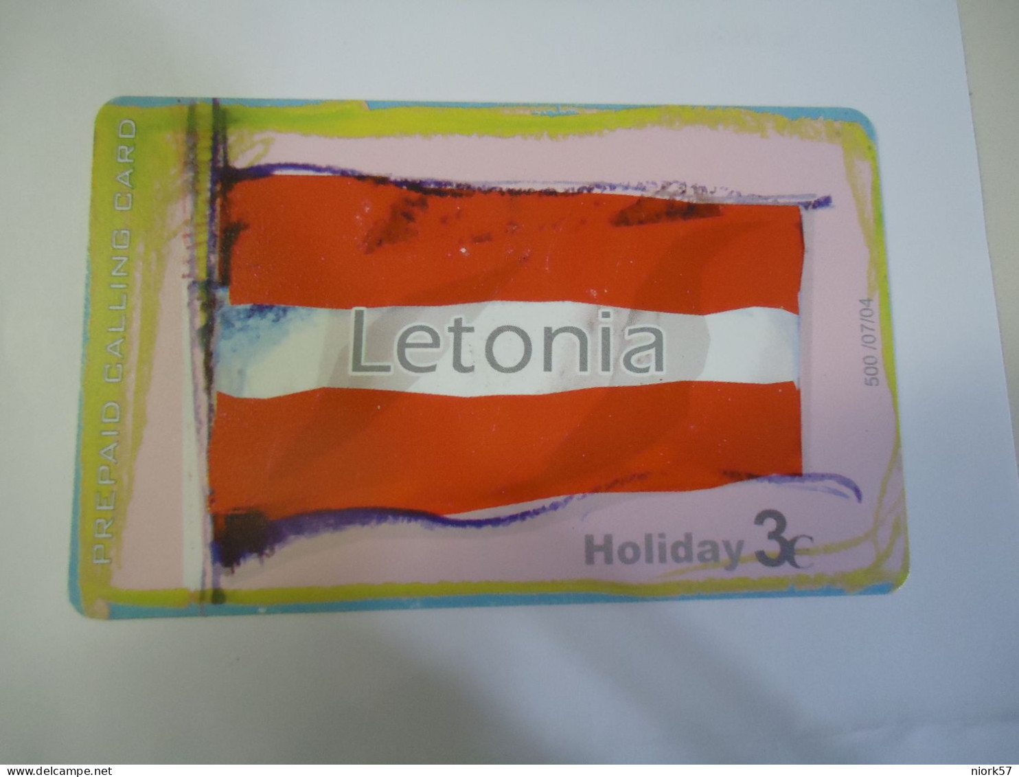 LATVIA LETONIA GREECE USED PHONECARDS LETONIA  LATVIA  FLAG  TIR.500 - Lettonie