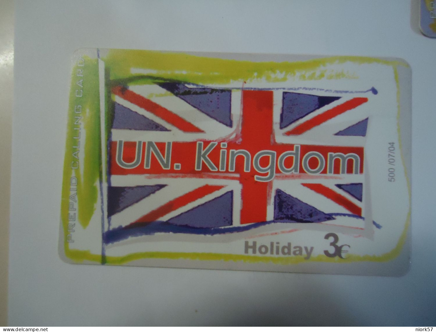GREAT BRITAIN GREECE USED PHONECARDS  UNITED KINGDOM  FLAG  TIR.500 - Autres & Non Classés