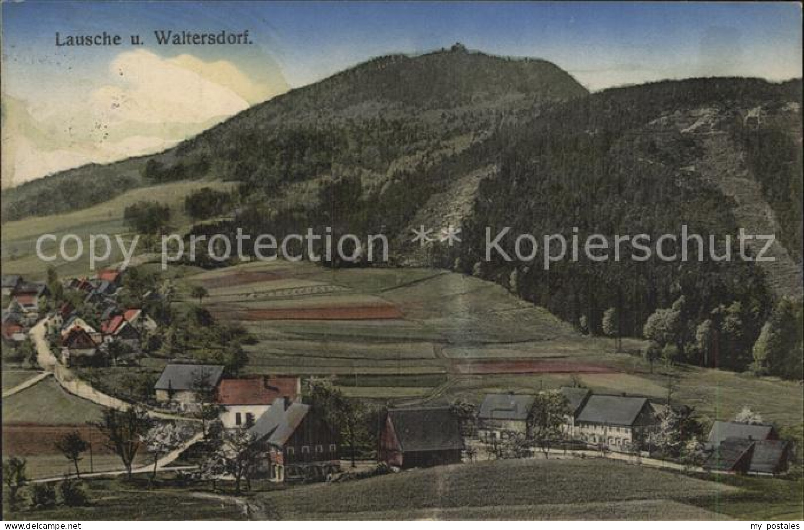 42384805 Waltersdorf Zittau Ortsansicht Mit Blick Zur Lausche Waltersdorf Zittau - Grossschoenau (Sachsen)