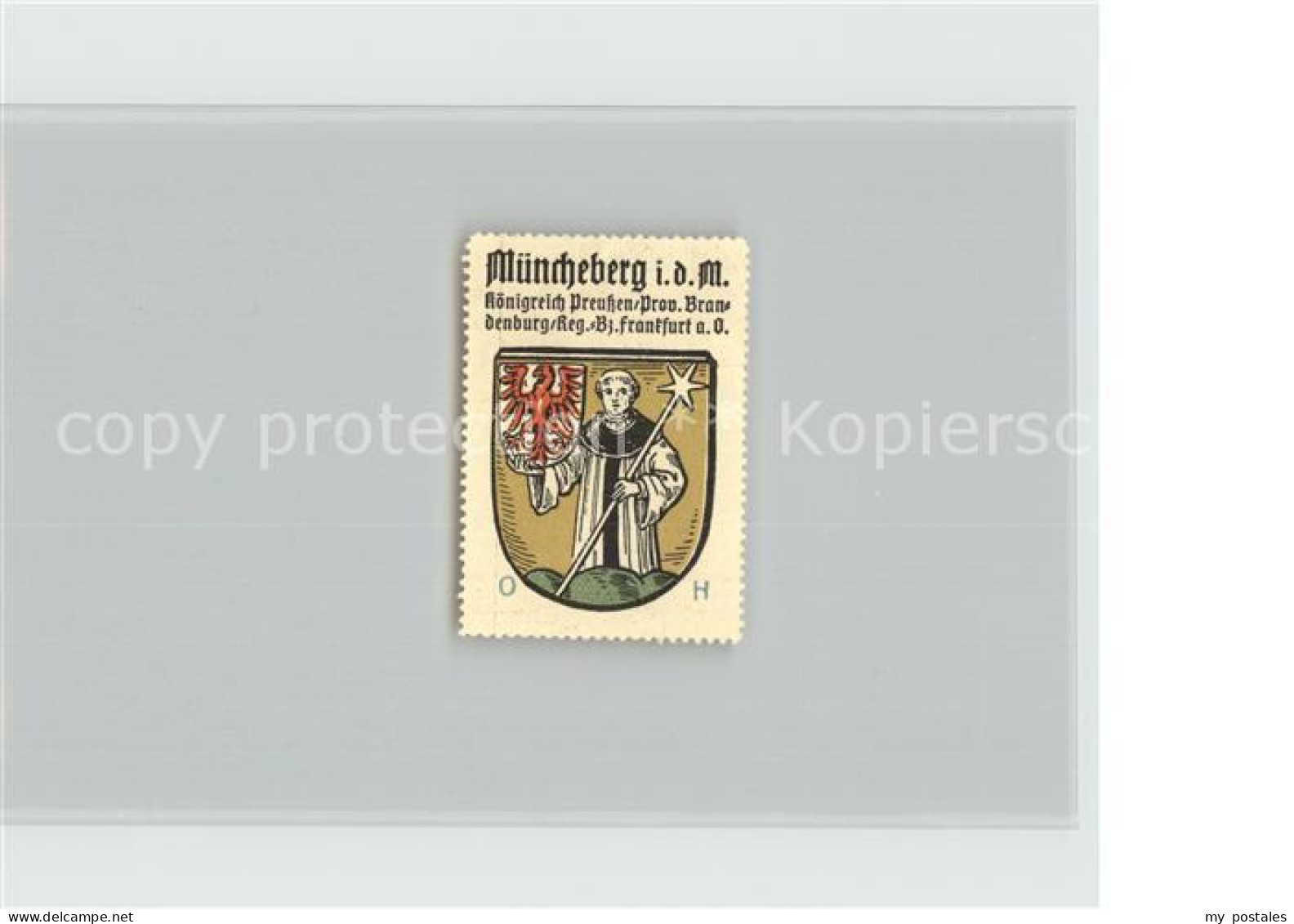 42381390 Muencheberg Koenigreich Preussen Bezirk Frankfurt Oder Wappen Muenchebe - Müncheberg