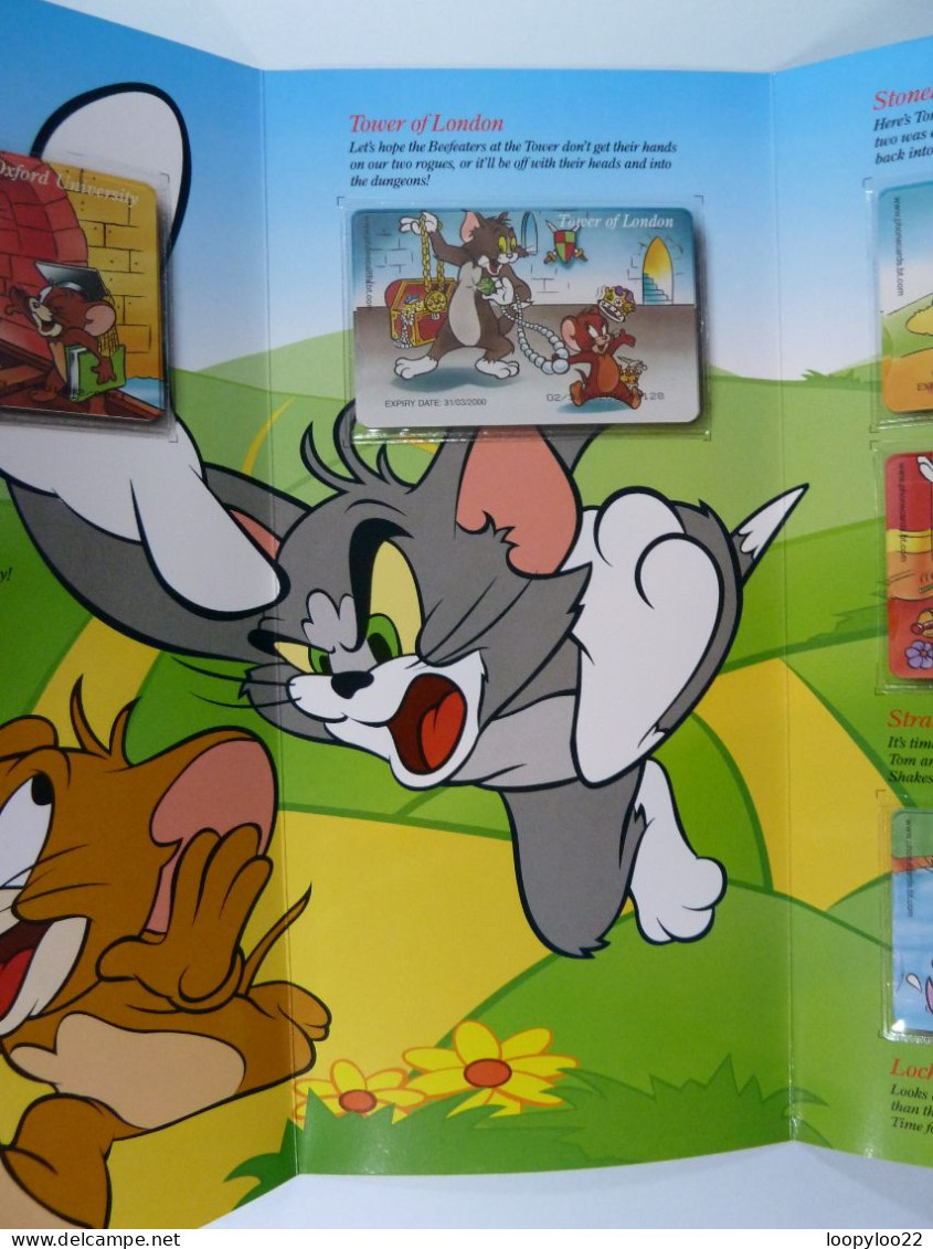 UK - BT - Chip - Tom &  Jerry - Set Of 5 Cards - Limited Edition - Mint In Folder With Original Envelope - Sonstige & Ohne Zuordnung