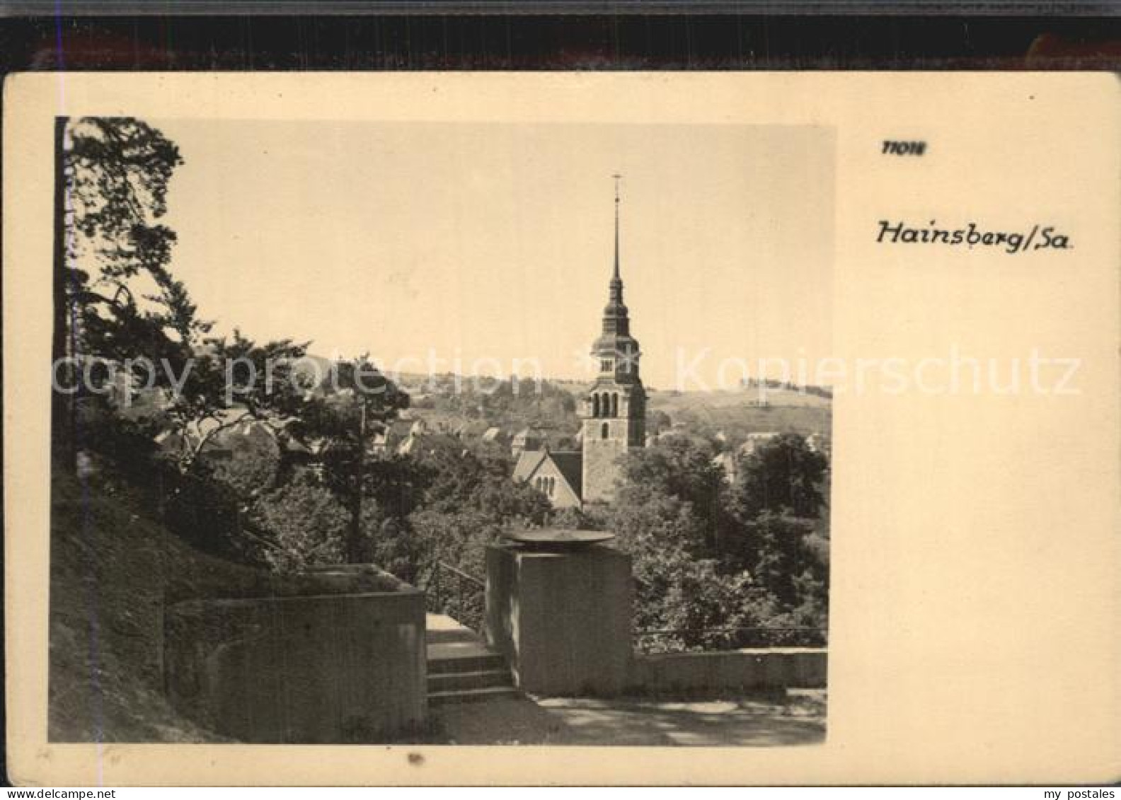 42380125 Hainsberg Sachsen Kirche Handabzug Freital - Freital