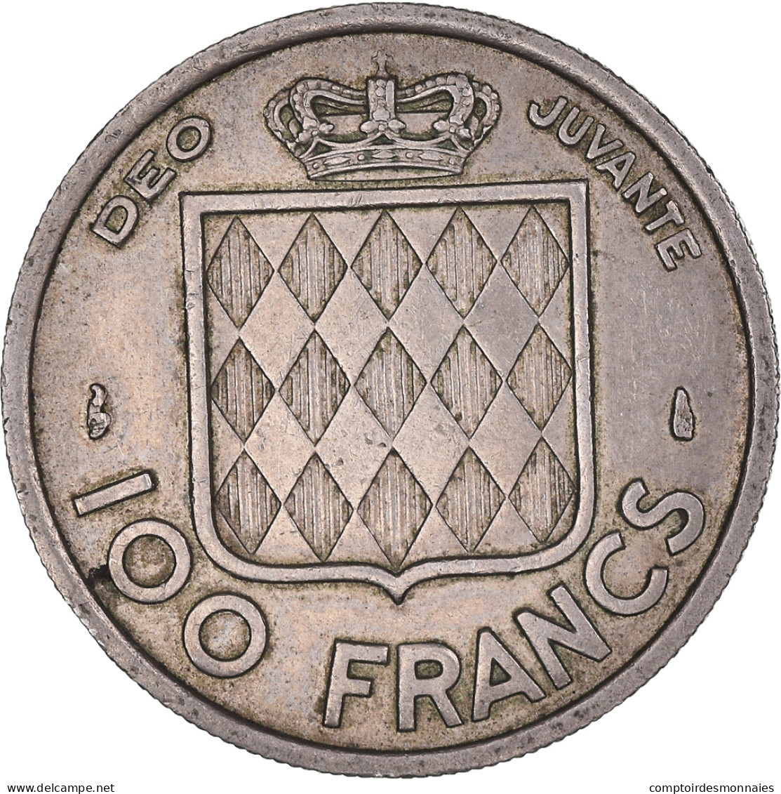 Monnaie, Monaco, Rainier III, 100 Francs, Cent, 1956, TTB, Cupro-nickel - 1949-1956 Anciens Francs