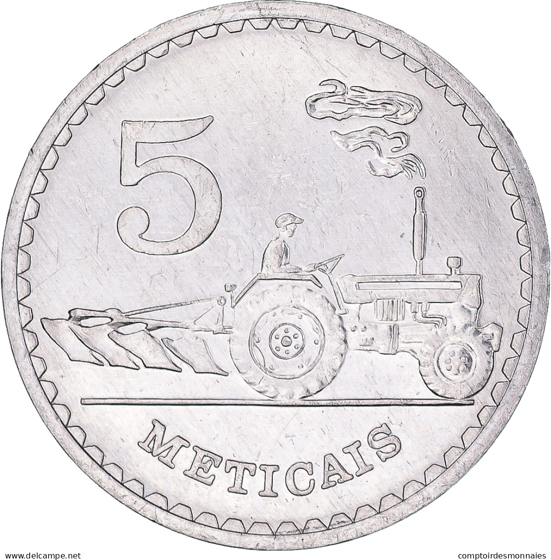 Monnaie, Mozambique, 5 Meticais, 1980, TTB, Aluminium, KM:101 - Mozambique