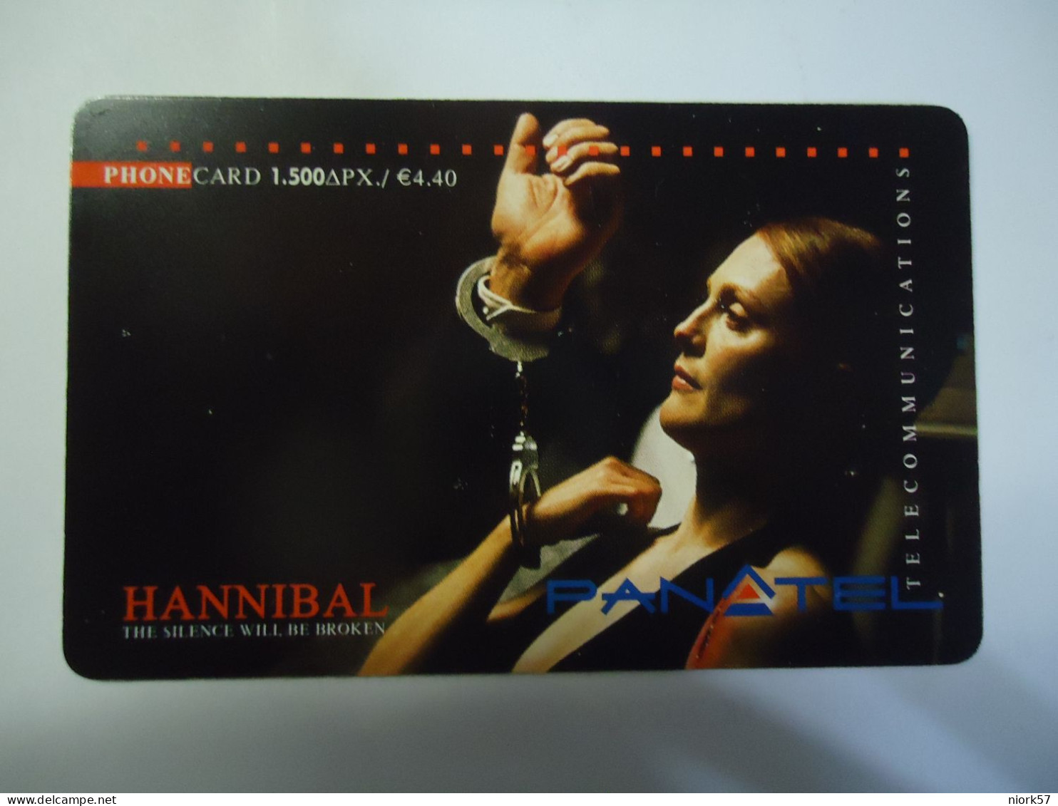 GREECE   PREPAID CARDS  CINEMA HANNIBAL - Film