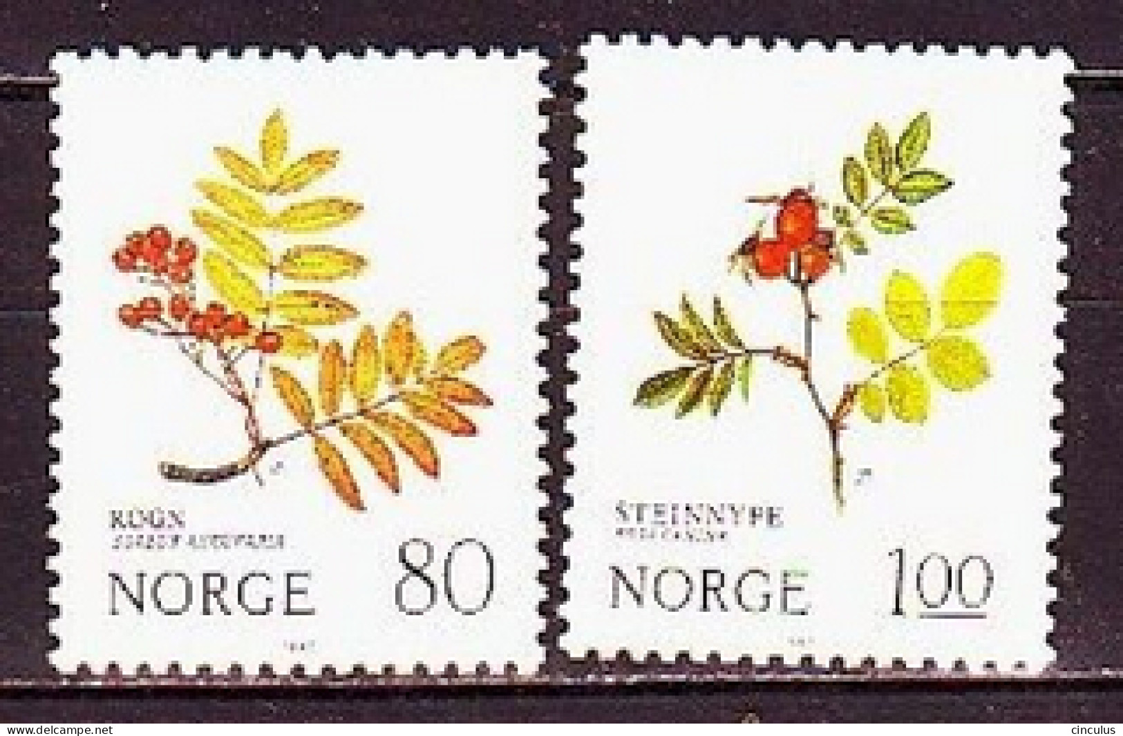1980. Norway. Christmas. MNH. Mi. Nr. 825-26 - Unused Stamps