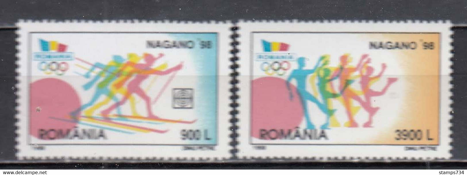 Romania 1998 - Winter Olympic Games, Nagano, Mi-nr. 5294/95, MNH** - Nuovi