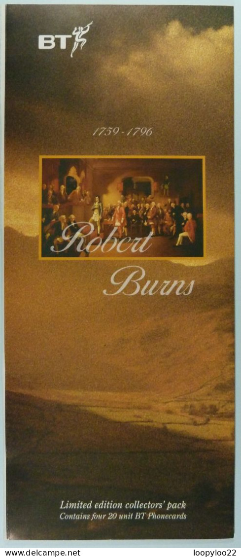 UK - BT - Chip - Poet - Robert Burns - Set Of 4  - Mint In Folder - Otros & Sin Clasificación