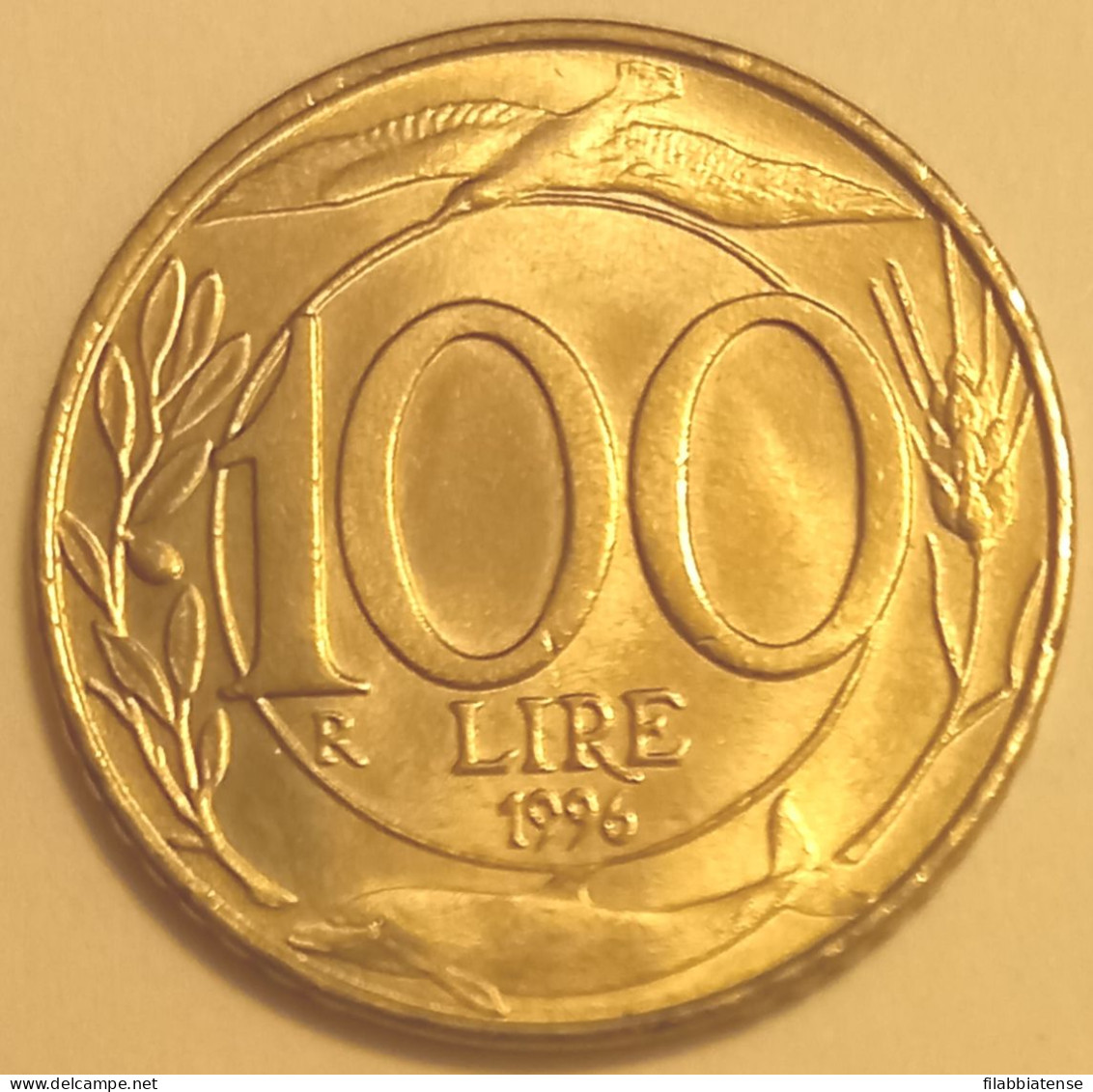 1996 - Italia 100 Lire    ------ - 100 Liras