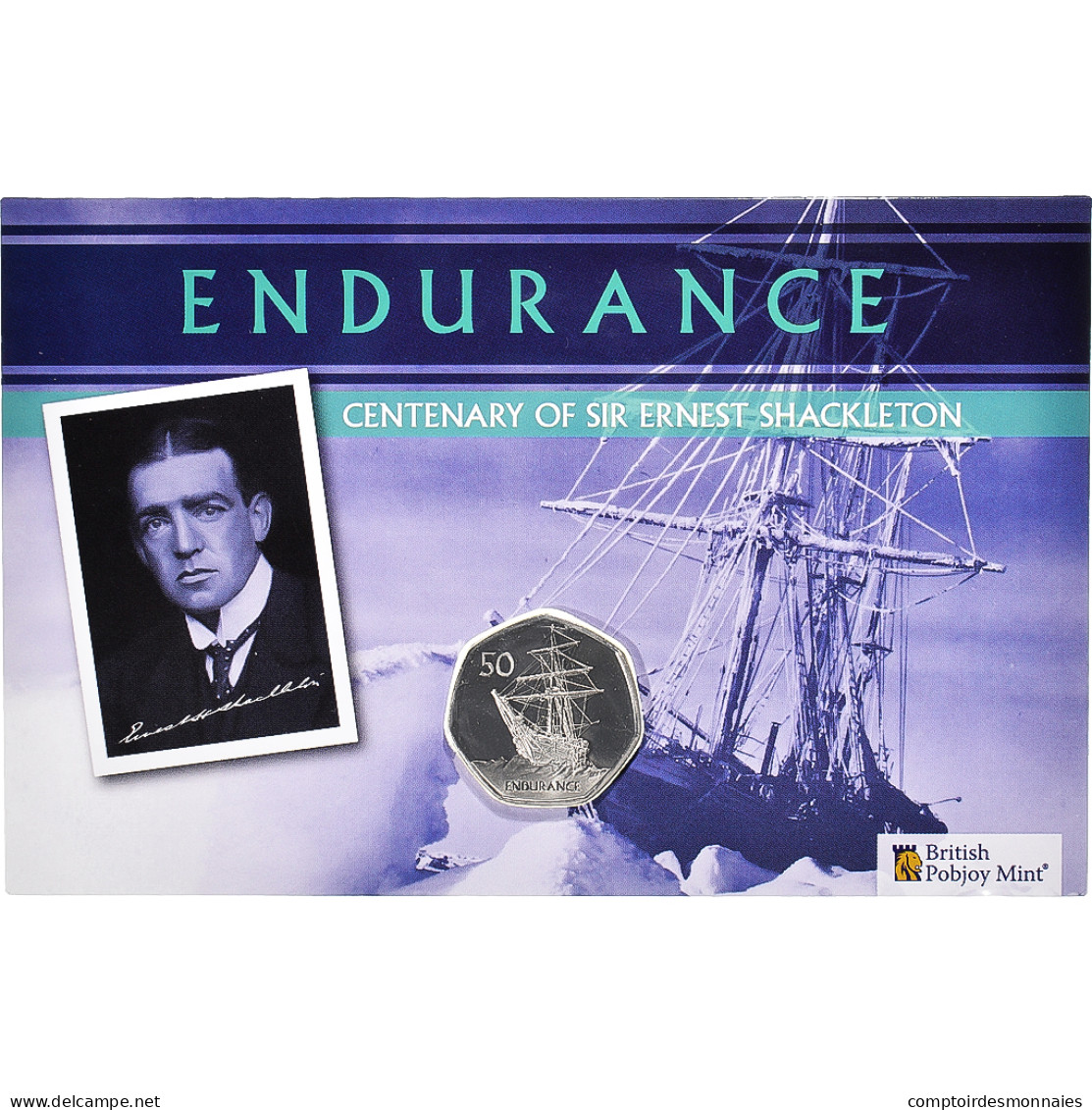 Monnaie, Territoire Antarctique Britannique, 50 Pence, 2022, Pobjoy Mint - Maundy Sets & Gedenkmünzen