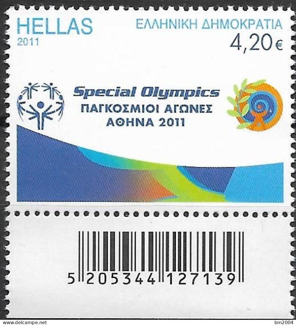 2011 Griechenland  Mi. 2605-9 **MNH Special Olympics, Athen. - Ungebraucht