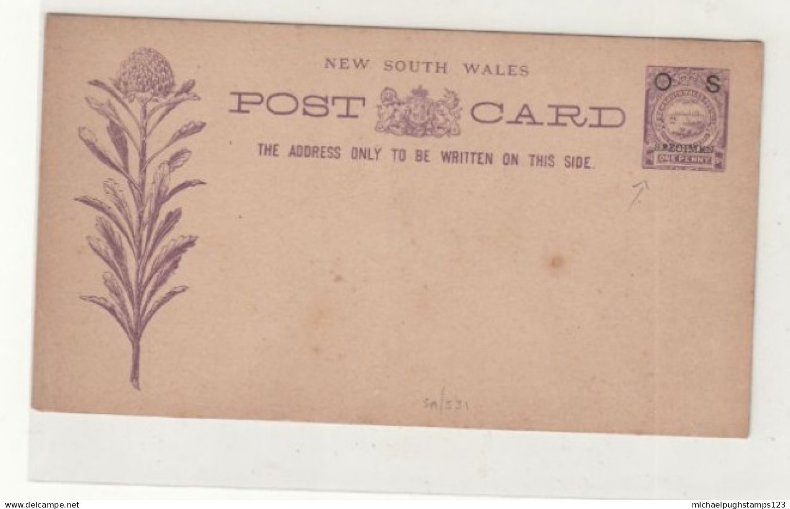 New South Wales / Official Stationery / Specimen Overprints / Flowers / Botany - Other & Unclassified