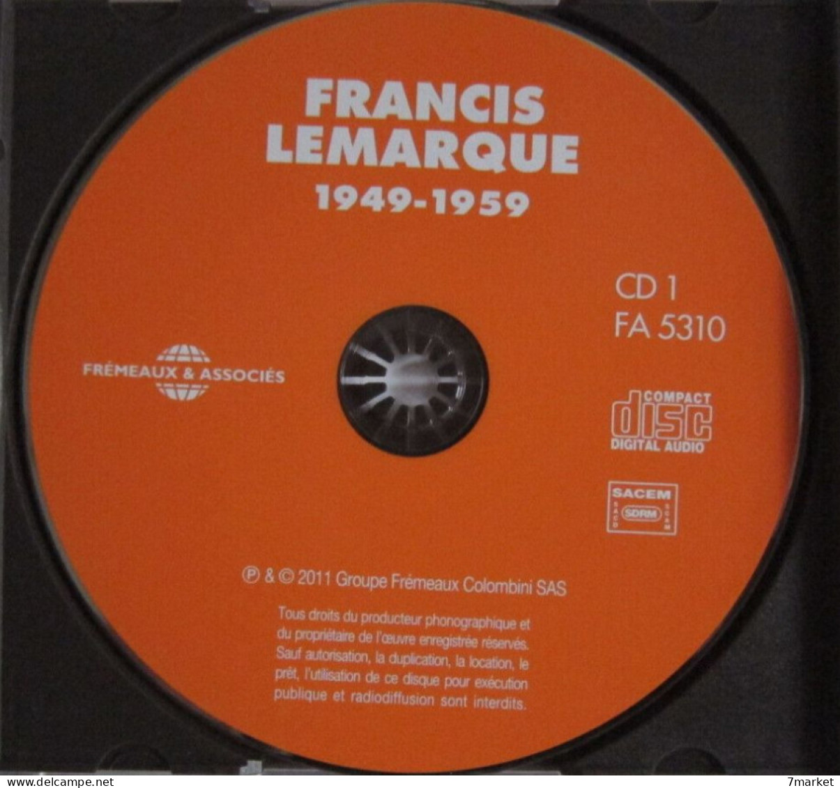 CD/ Francis Lemarque 1949 - 1959. Anthologie. 2 CD /  Frémaux & Associés - 2011 - Other - French Music