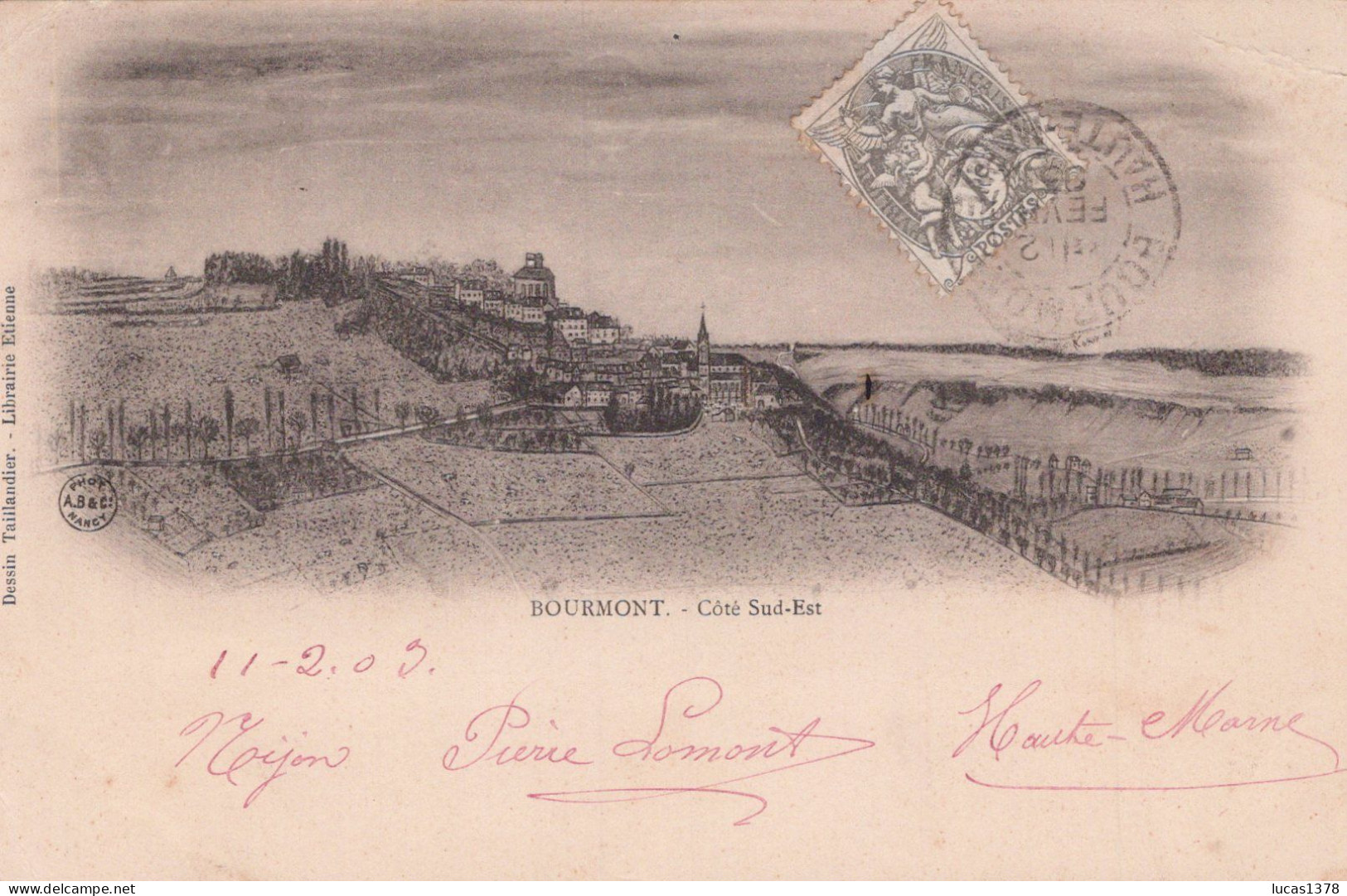 52 / BOURMONT / COTE SUD EST / PRECURSEUR - Bourmont