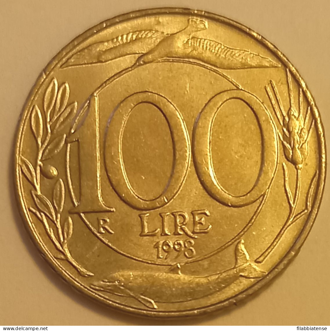 1998 - Italia 100 Lire    ------ - 100 Liras