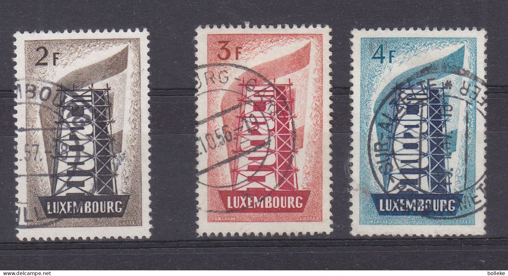 Luxembourg - Yvert 514 / 6 Oblitéré - Europa 56 - Valeur 70 Euros - Cartas & Documentos